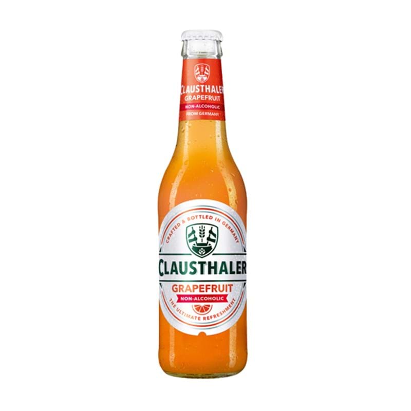 CLAUSTHALER Alcohol Free Grapefruit Bottle (330ml) <0.5% - SINGLE (Non Alcoholic) Image