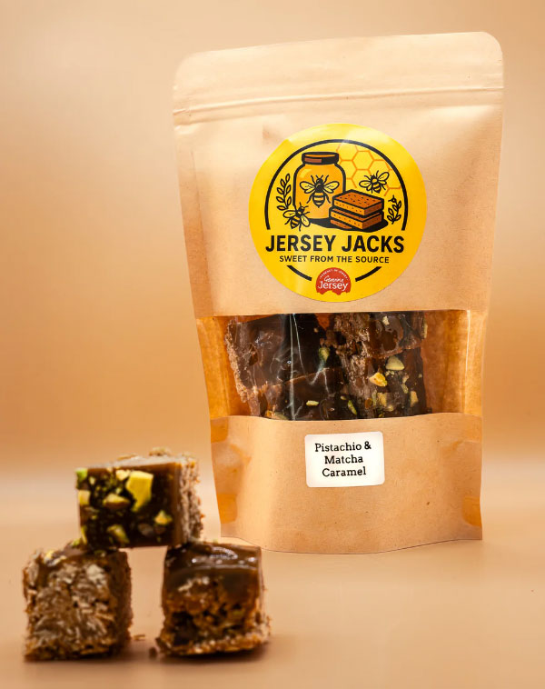 JERSEY JACKS Pistachio & Matcha Caramel POUCH (Small, 9 Pieces) 200g Image
