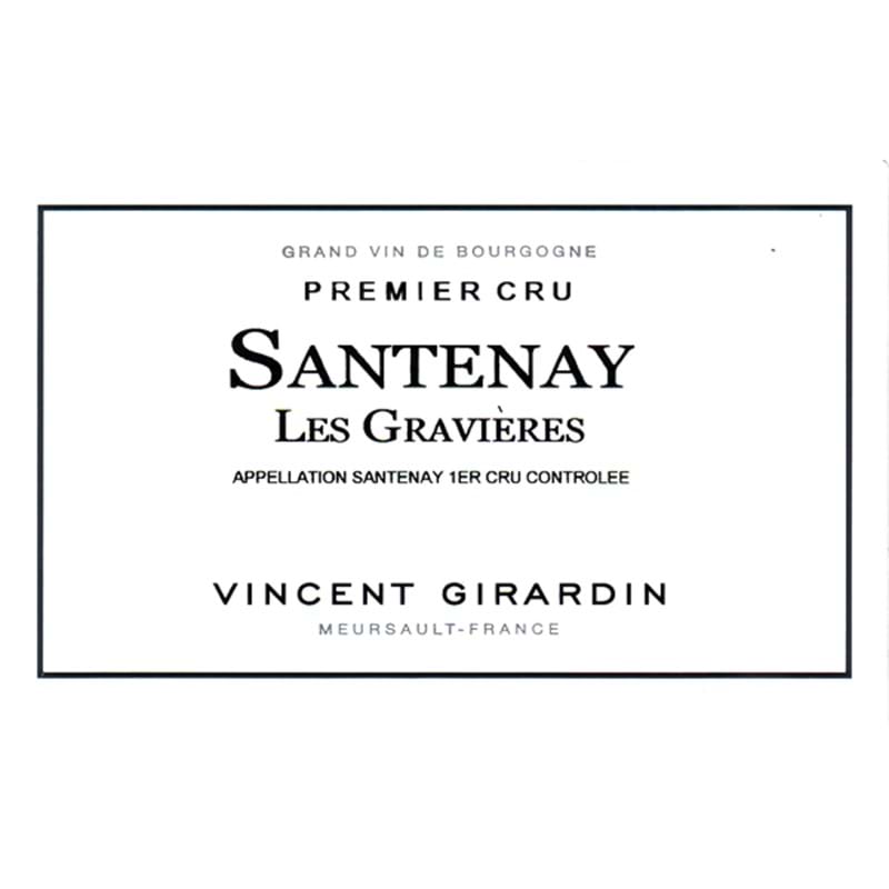 VINCENT GIRARDIN Santenay Rouge 1er Cru Les Gravieres 2019 CASE x 12 Bottles - PRE-RELEASE Image