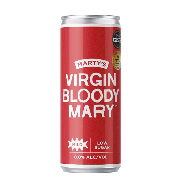 MARTY'S Virgin Bloody Mary RTD (Mild) Can (250ml) EACH VGN/GF Image