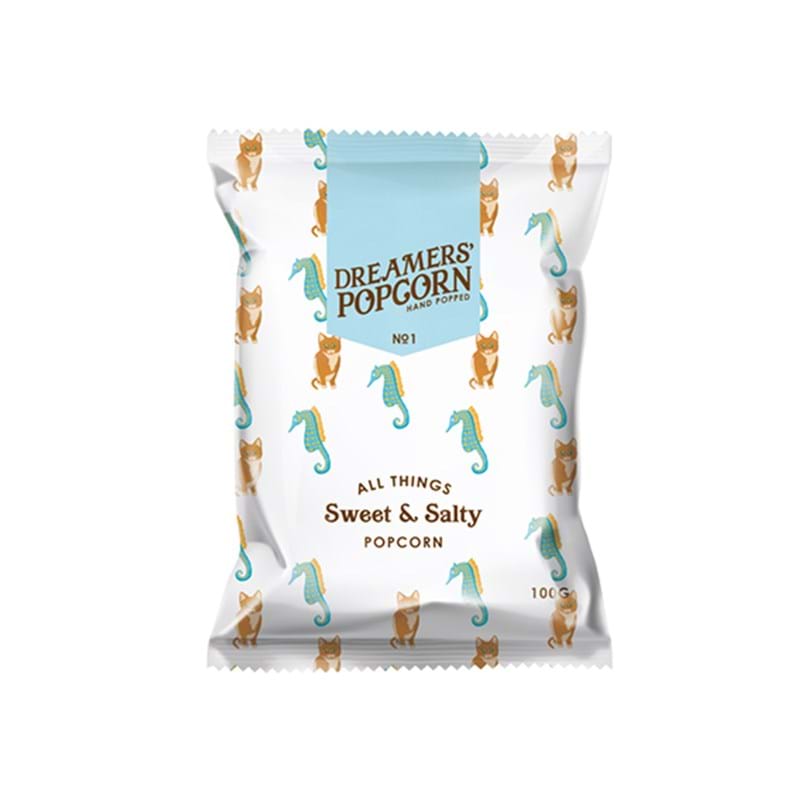 DREAMERS' POPCORN All Things Sweet & Salty Popcorn 100g Bag Image