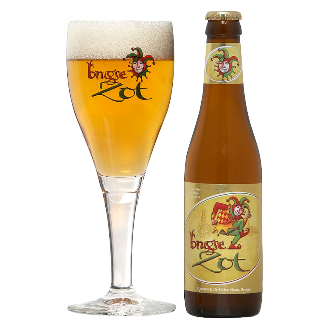 BROUWERIJ DE HALVE MAAN 'Brugse Zot' Belgian Blond Bottle (330ml) 6%abv Image