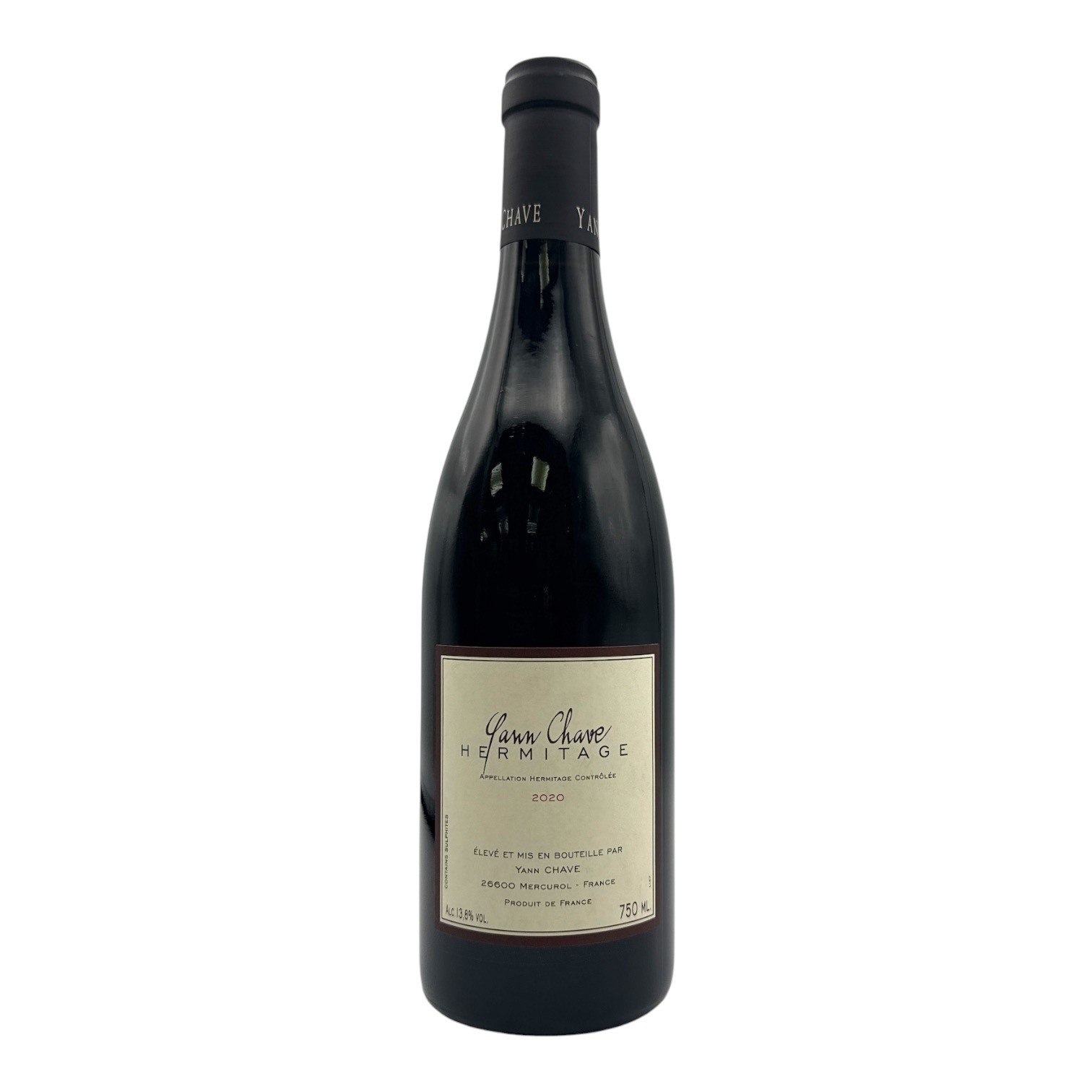 YANN CHAVE Hermitage Rouge 2020 Bottle ORG Image