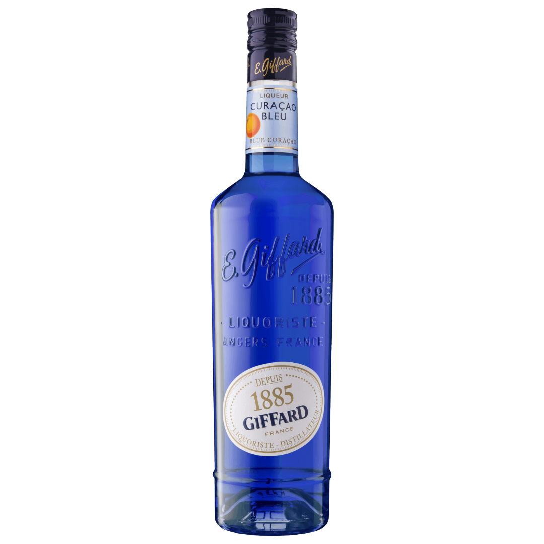GIFFARD Blue Curacao (Bitter Orange Liqueur- France Bottle (70cl) 25%abv Image