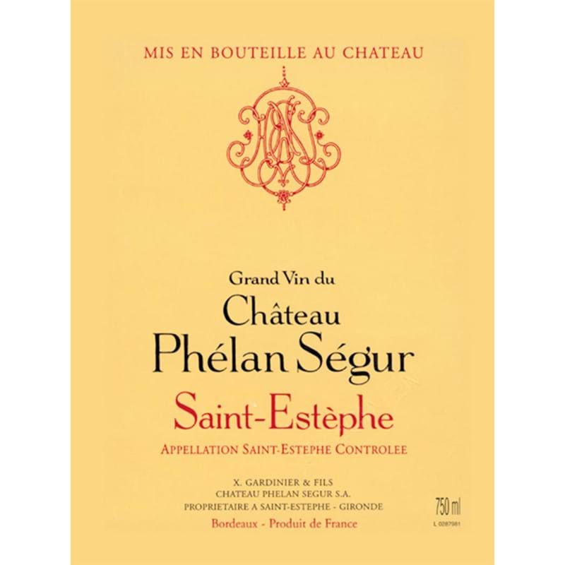 CHATEAU PHELAN SEGUR Cru Bourg. Except. 2020 Wooden Case x 6 Bottles - PRE-RELEASE Image