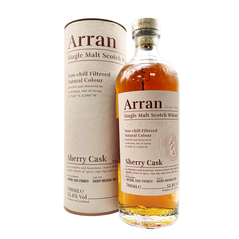 ARRAN Bodega Sherry Cask Island Single Malt Scotch Whisky Bottle (70cl) 55.8%abv (los) Image