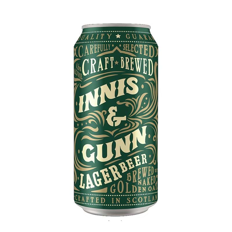 INNIS & GUNN Craft Brewed Lager CASE x 24 CANS (440ml) 4.6%abv Image