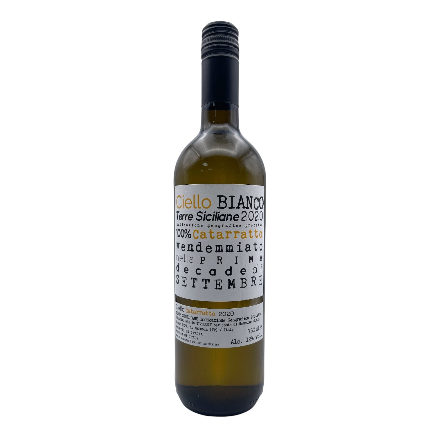 CIELLO Bianco 100% Catarratto - Sicily 2022/23 Bottle/st NAT/ORG/UNF (los) Image