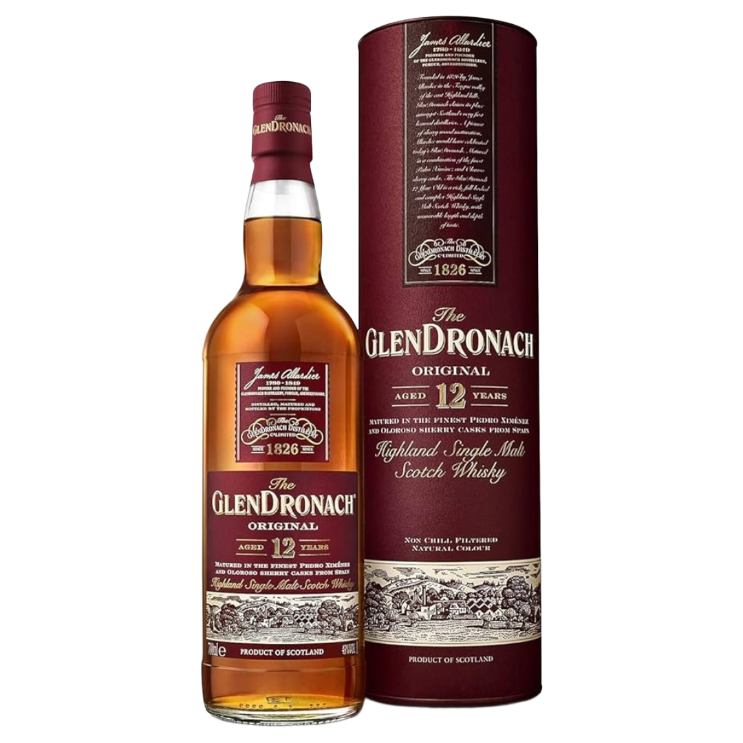 THE GLENDRONACH 12 Year Old 'Original' Highland Single Malt Whisky Bottle (70cl) 43%abv Image