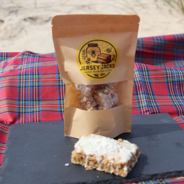 JERSEY JACKS Yuzu & Coconut Flapjack POUCH (Small, 9 Pieces) 160g Image