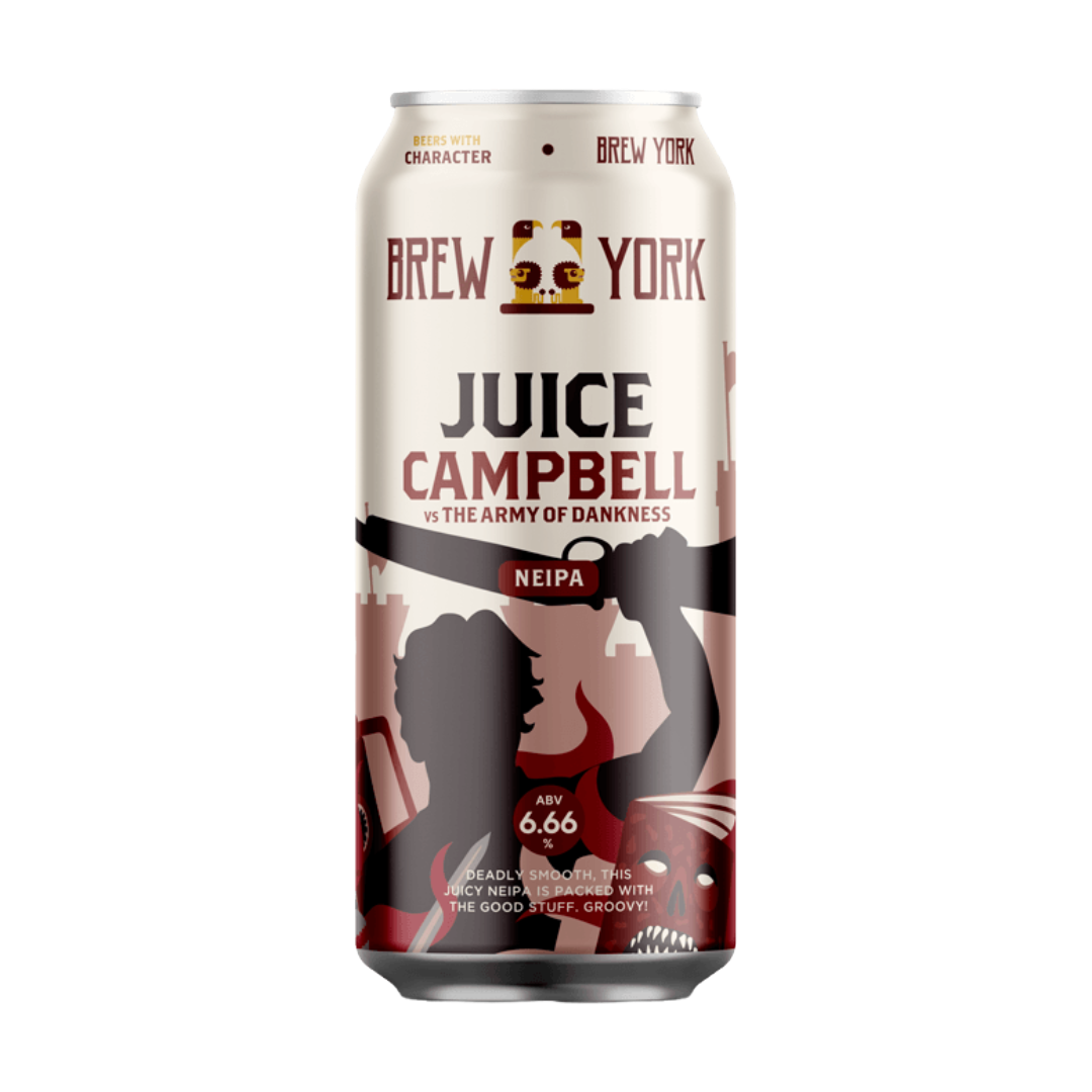 BREW YORK 'Juice Campbell vs The Army of Darkness' NEIPA Can (440ml) 6.66%abv Image