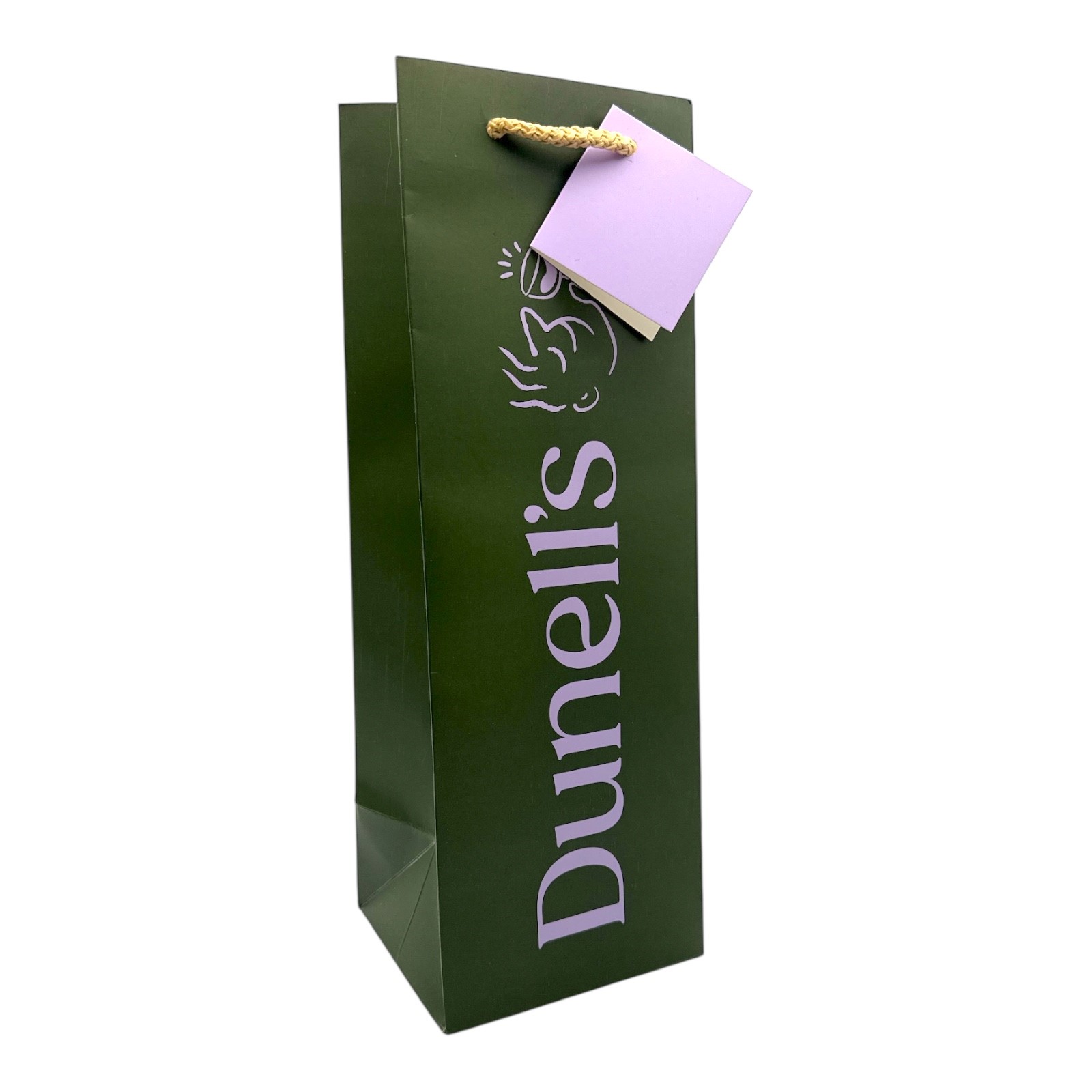 DUNELL'S 1 Bottle Bag Green & Lilac Each Image