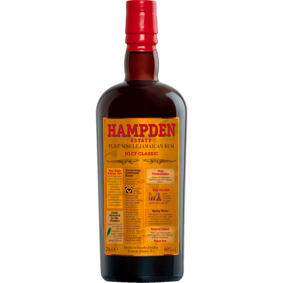 HAMPDEN ESTATE HLCF Classic Overproof Jamaican Rum Bottle (70cl) 60%abv Image