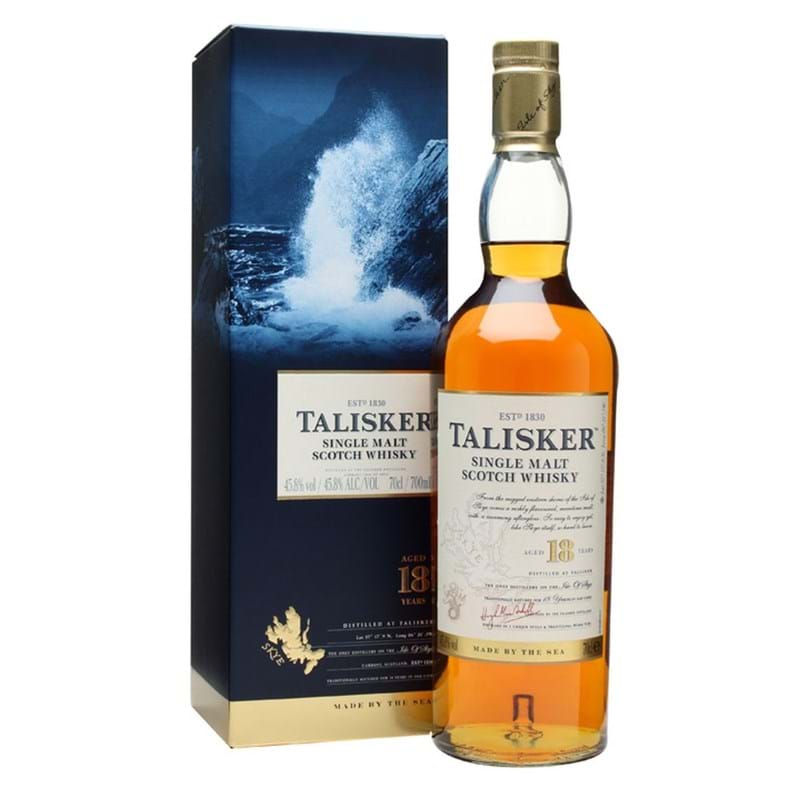 TALISKER 18 Year Old 'Classic' Malt Isle of Skye Bottle (70cl) 45.8%abv - NO DISCOUNT Image