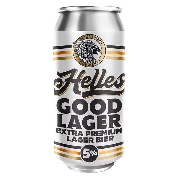 AMUNDSEN 'Helles Good Lager' Extra Premium Lager Bier CAN (440ml) 5%abv Image