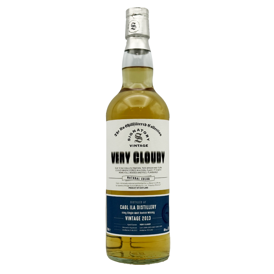 SIGNATORY 'Very Cloudy' 2013 Caol Ila 8 Year Old Islay Single Malt/Cask Scotch Bottle (70cl) 40%abv Image