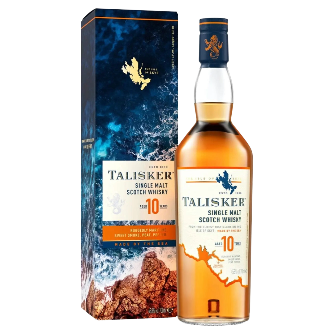 TALISKER 10 Year Old Classic Isle of Skye Single Malt Scotch Whisky Bottle (70cl) 45.8%abv Image