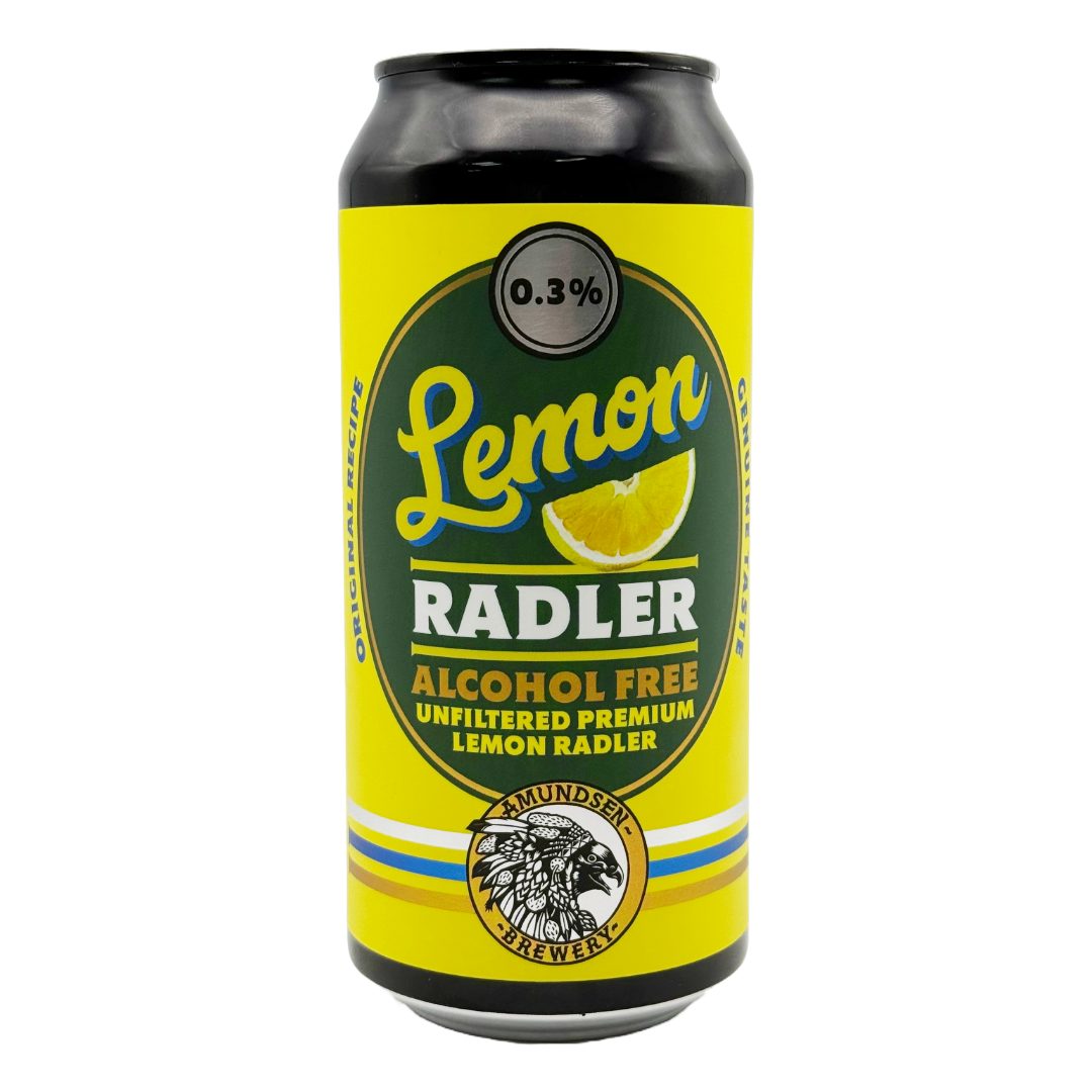AMUNDSEN 'Lemon Radler' Non-Alcoholic Unfiltered Premium Lemon Radler CAN (440ml) 0.3% Image