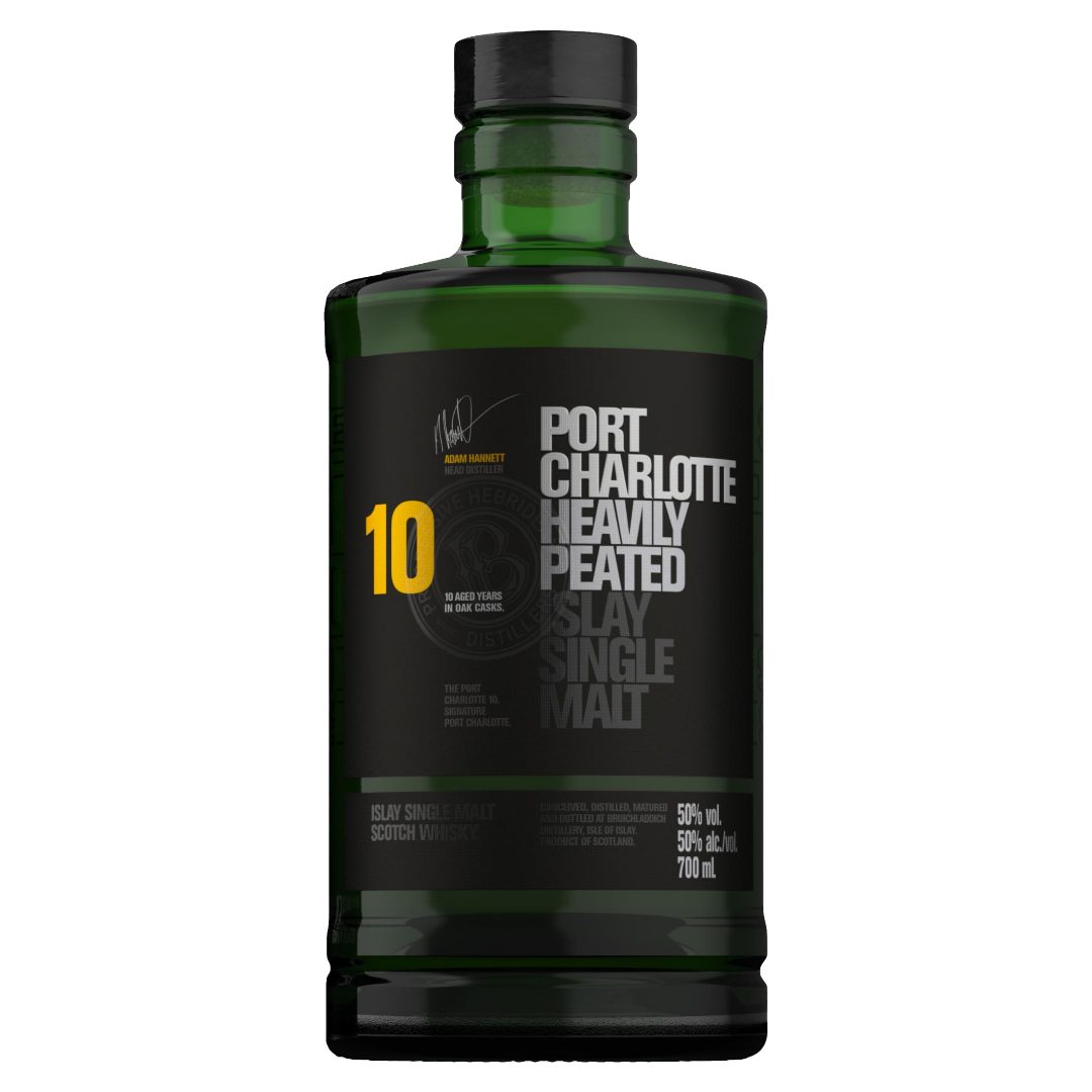 BRUICHLADDICH 'Port Charlotte' 10 Year Old Isle of Islay Single Malt Scotch Whisky Bottle (70cl) 50%abv Image