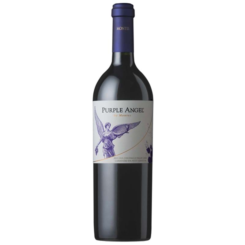 MONTES Carmenere/Petit Verdot 'Purple Angel' 2016/17 Bottle 15%abv - VEG/VGN Image