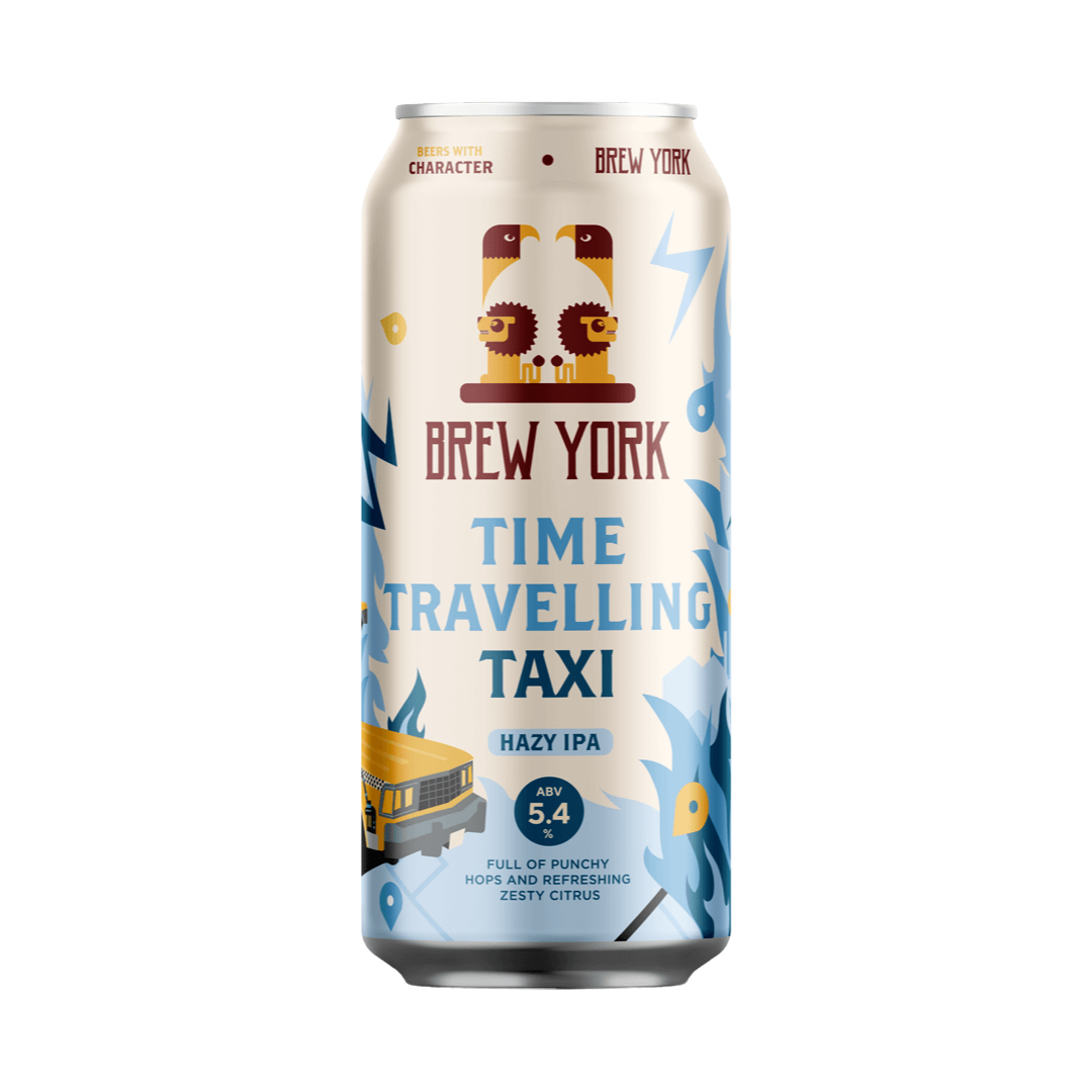 BREW YORK 'Time Travelling Taxi' Hazy IPA Can (440ml) 5.4%abv Image