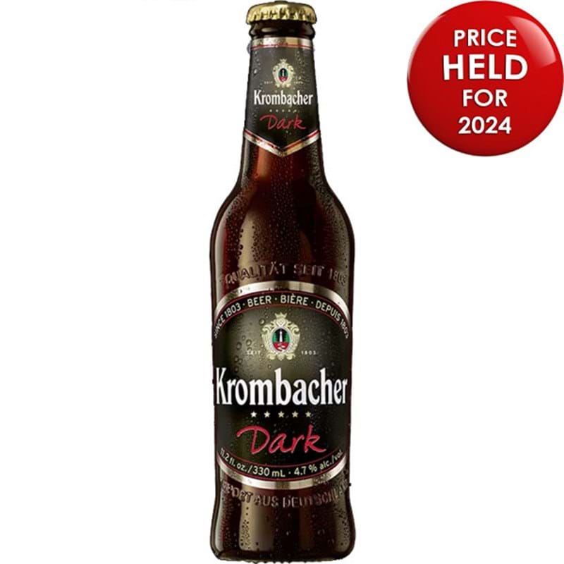 KROMBACHER Dark Dunkel Bier Bottle (500ml) 4.7%abv Image