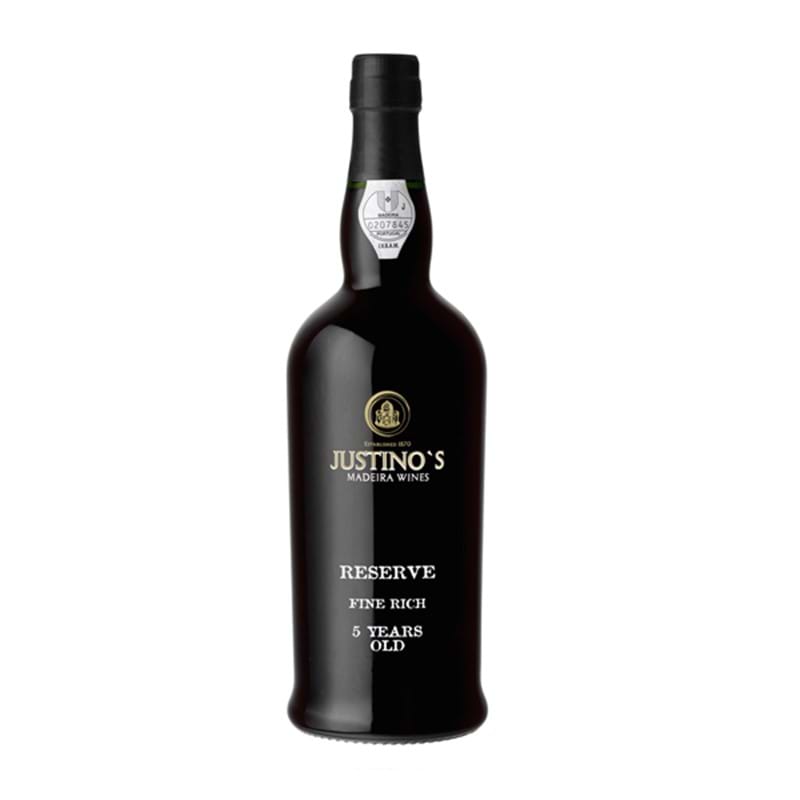 JUSTINO'S 5 Years Old Fine Rich Reserve Madeira NV Bottle/nc 19%abv Image