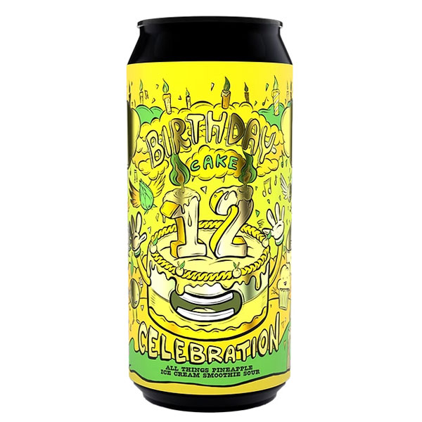 AMUNDSEN '12th Birthday Cake No1' All Things Pineapple Ice Cream Smoothie Sour CAN (440ml) 5.5% Image
