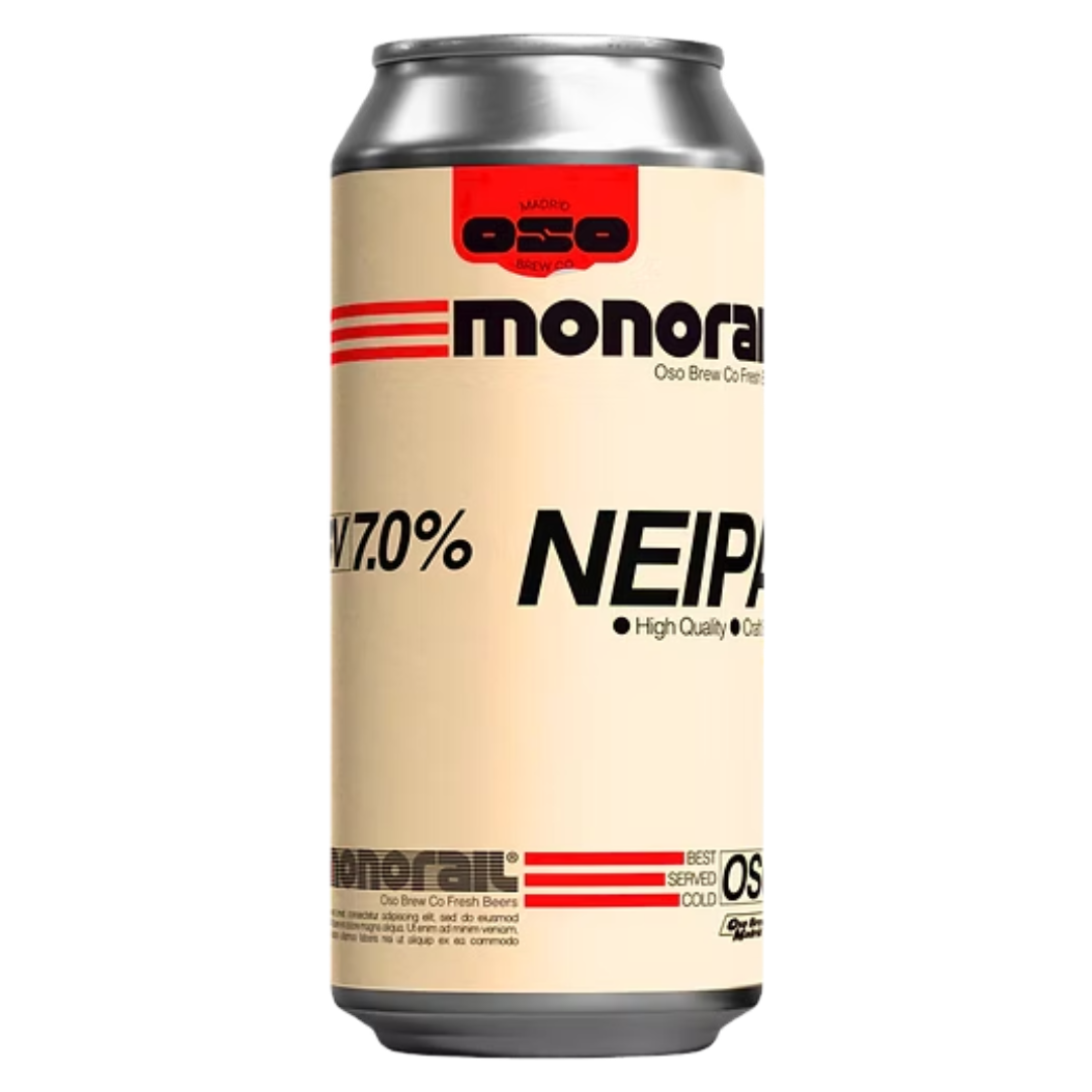 OSO 'Monorail' New England IPA (NEIPA) CAN (440ml) 7%abv Image