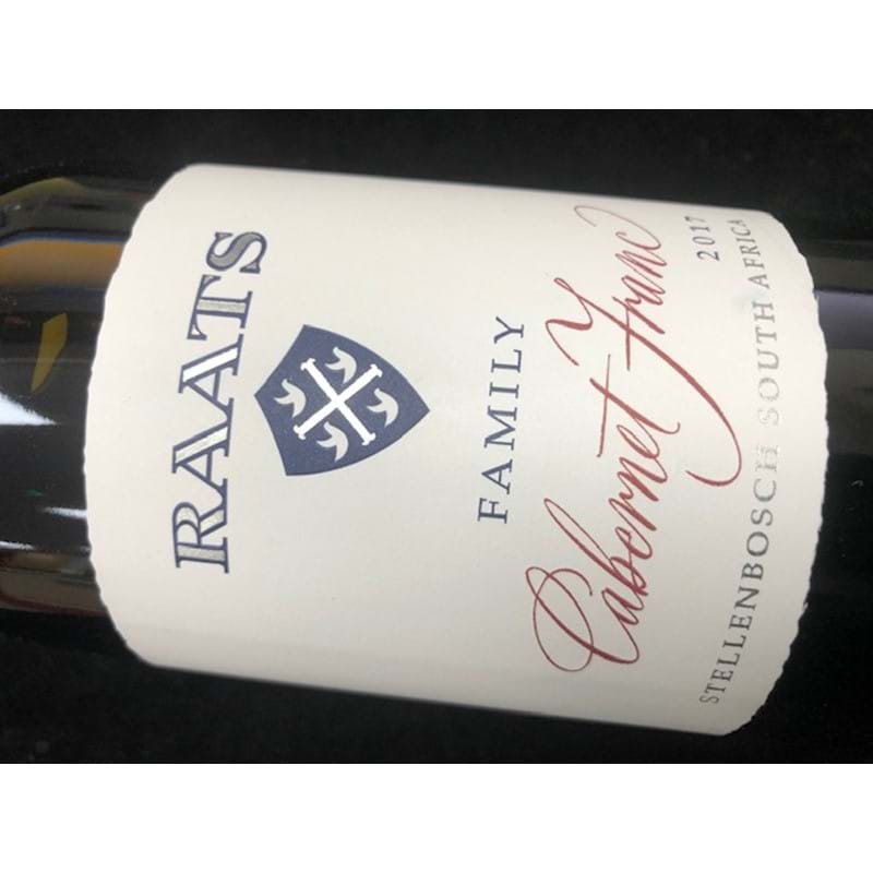 RAATS FAMILY WINES Cabernet Franc, Stellenbosch 2017 Bottle Image