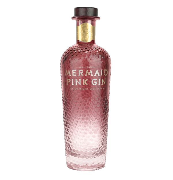 WIGHT Mermaid Isle of Wight Pink Gin Bottle (70cl) 38%abv Image