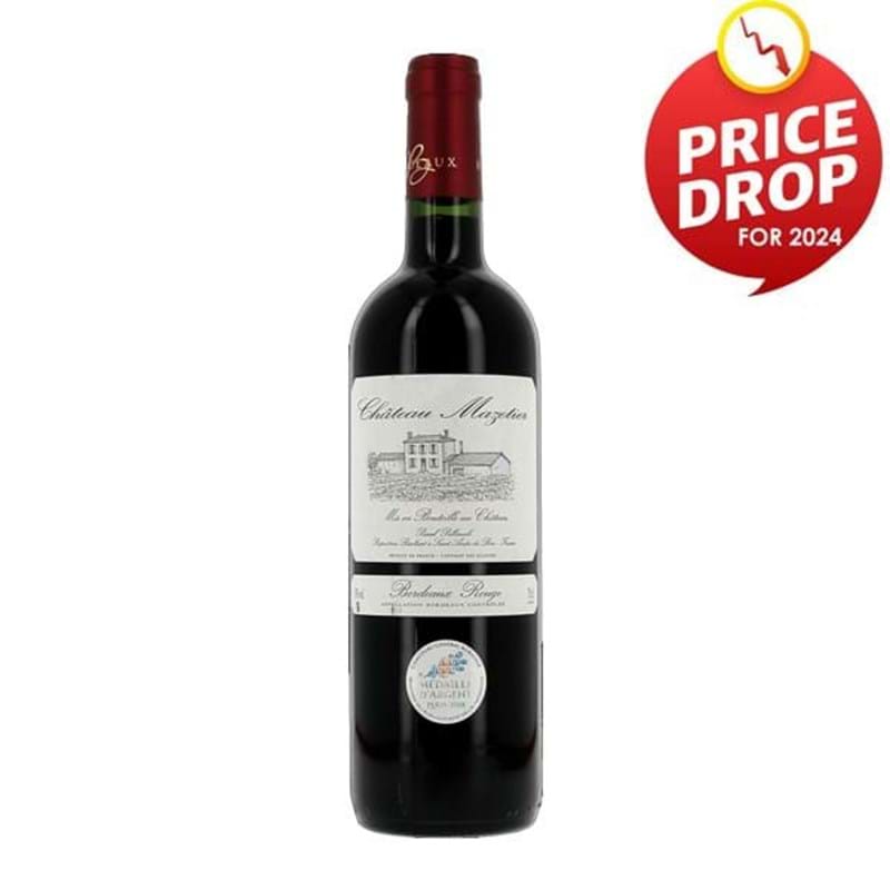 CHATEAU MAZETIER Bordeaux Rouge AOC 2019 Bottle/nc (Merlot/Cabernet Sauvignon) Image