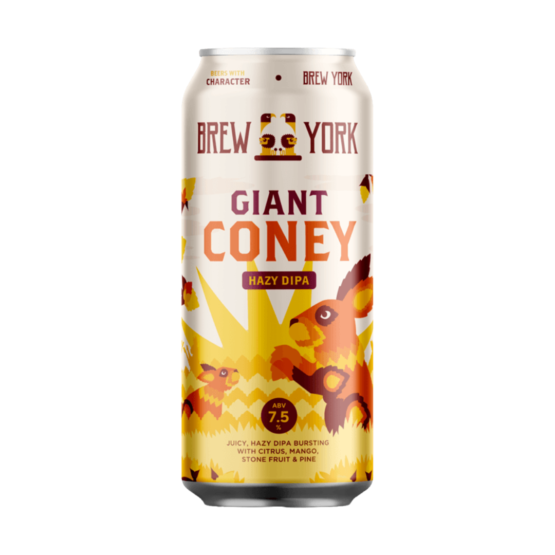 BREW YORK 'Giant Coney' Hazy DIPA Can (440ml) 7.5%abv Image