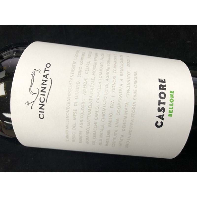 CINCINNATO Bellone, Castore - Lazio IGT 2018 Bottle 13%abv (rtc) Image