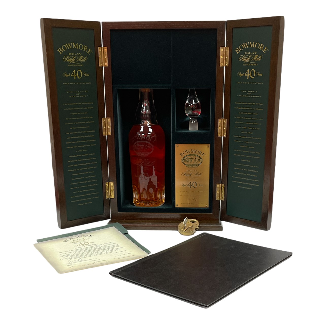 BOWMORE 40 Year Old Islay Malt (Distilled in 1955) Bottle (70cl) 42% (No.183) Image