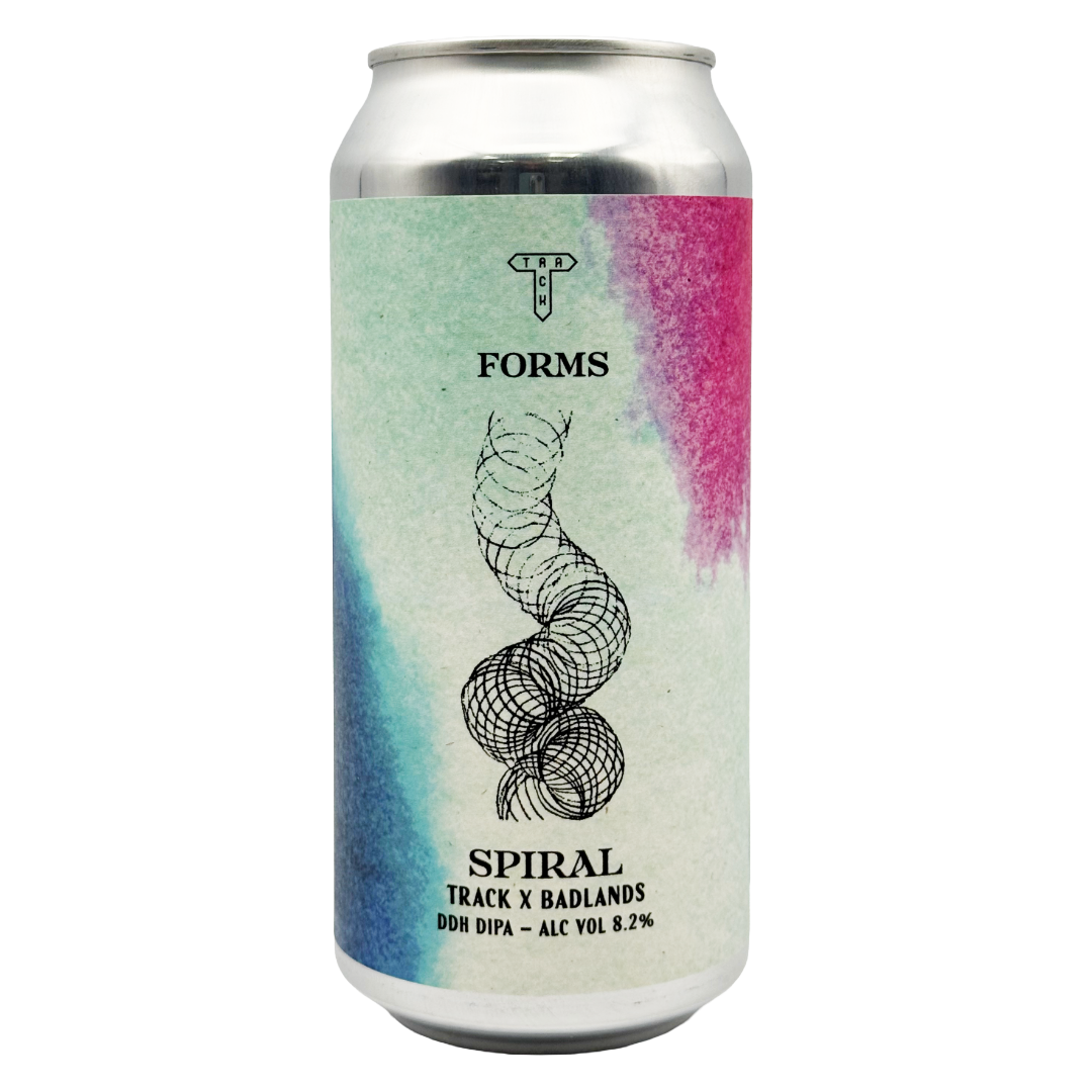 TRACK BREWING X BADLANDS (Forms Collab) 'Spiral' DDH DIPA CAN (440ml) 8.2%abv VGN Image