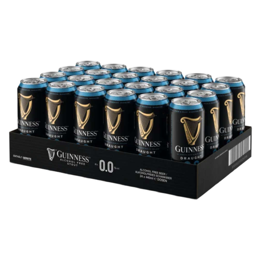 GUINNESS 0.0 Alcohol Free Stout CASE x 24 Cans (440ml) Image
