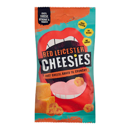 CHEESIES Red Leicester Crunchy Popped Cheese Snacks 20g Bag Image