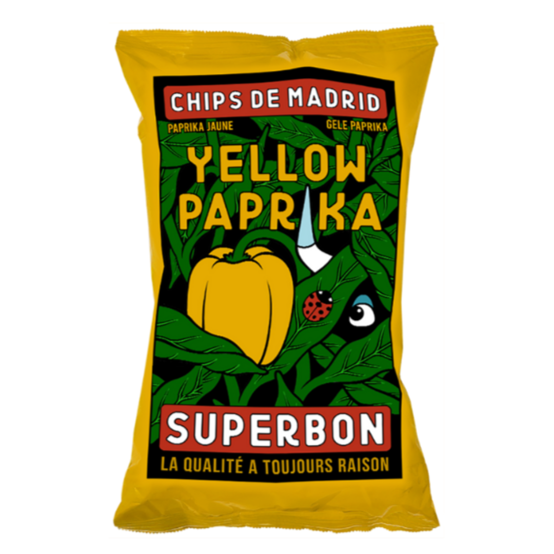 SUPERBON Chips de Madrid 'Yellow Paprika' Crisps (135g) Bag VGN/VEG/GF (los) Image