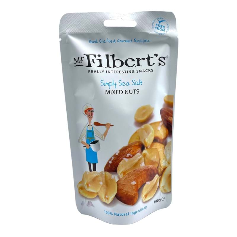 MR FILBERTs Simply Sea Salt Mixed Nuts 100g Bag Image