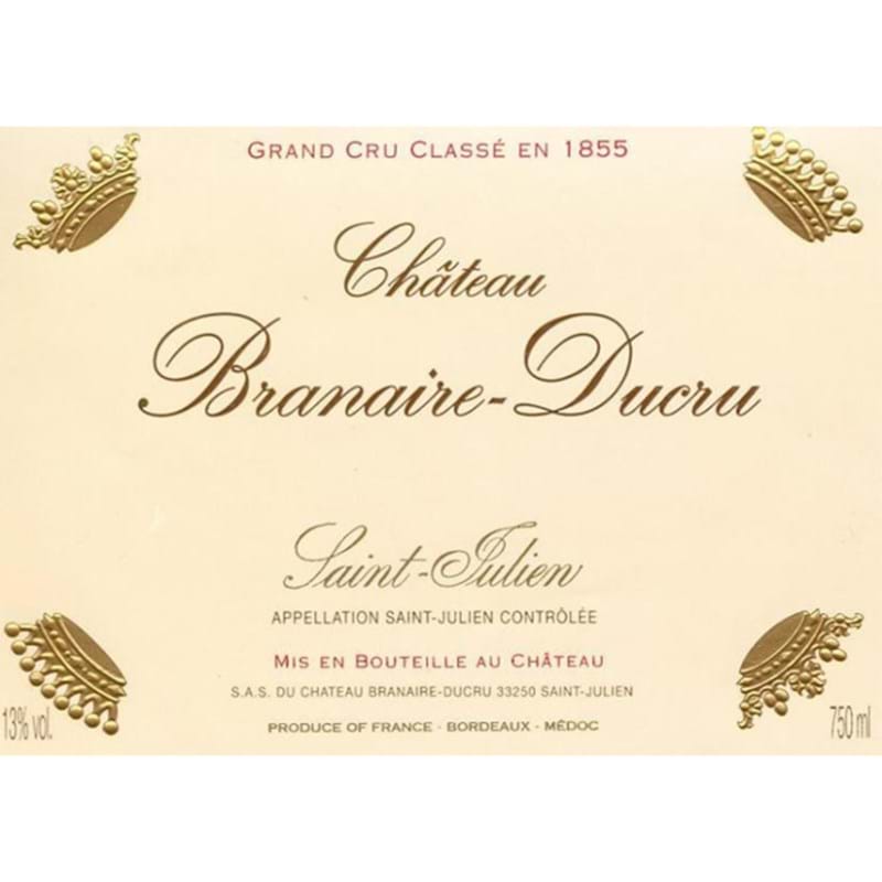 CHATEAU BRANAIRE-DUCRU 4eme Cru Classe 2020 Wooden Case x 6 Bottles - PRE-RELEASE Image
