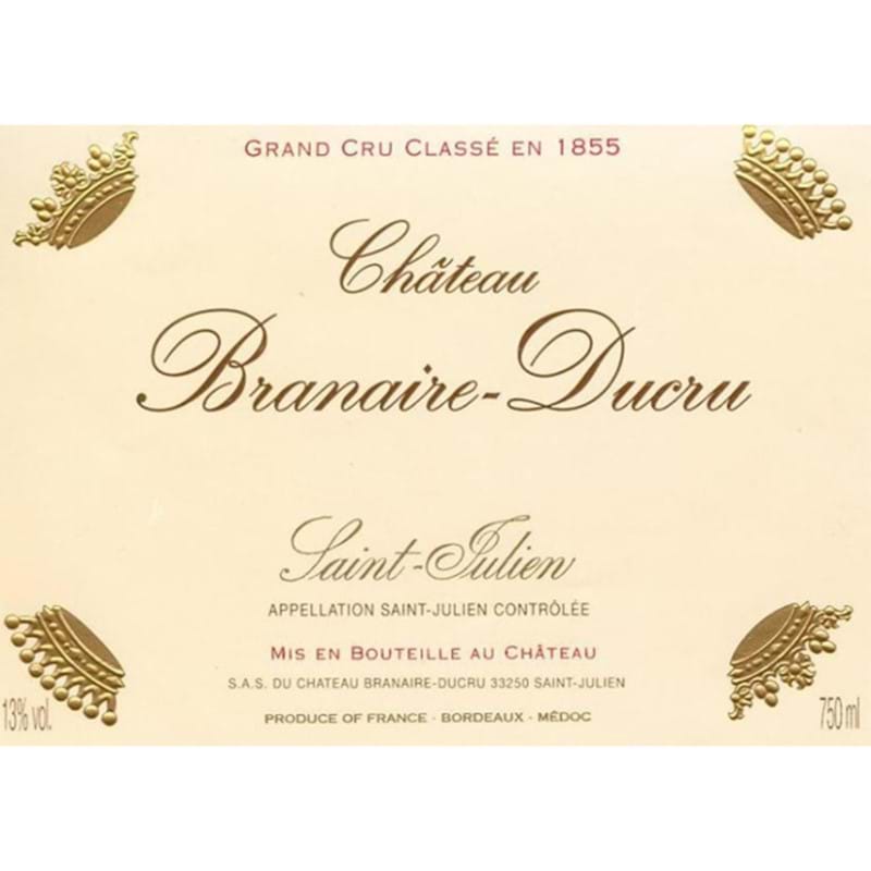 CHATEAU BRANAIRE-DUCRU 4ieme Cru Classe 2019 Wooden Case x 6 Bottles - PRE-RELEASE Image