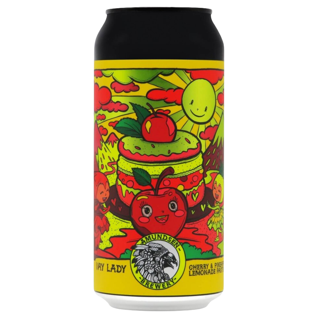 AMUNDSEN 'Cherry Lady' Cherry & Pineapple Pastry Sour CAN (440ml) 6%abv Image