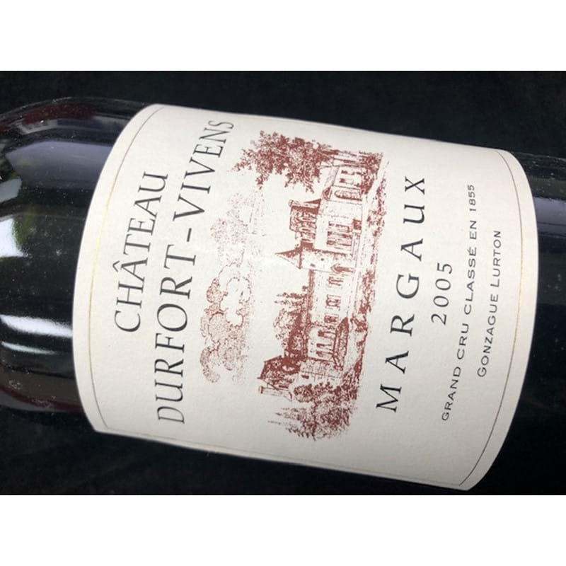 CHATEAU DURFORT-VIVENS 2eme Grand Cru Classe Margaux 2005 MAGNUM - NO DISC Image