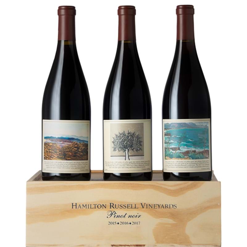 HAMILTON RUSSELL Pinot Noir 2015 to 2017 Vertical CASE x 3 Bottles - PRE-RELEASE Image