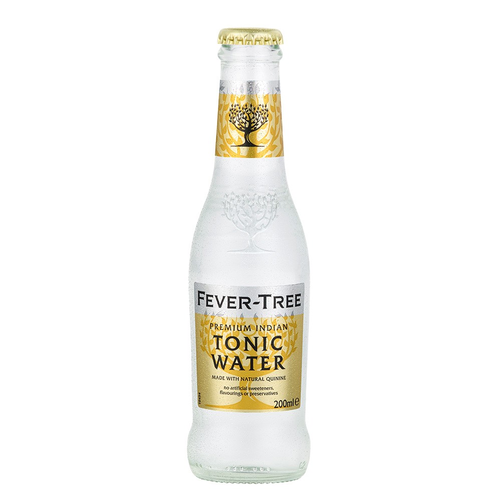 FEVER TREE Premium Indian Tonic Water - Natural Quinine CASE X 24 Bottle (200ml) Image