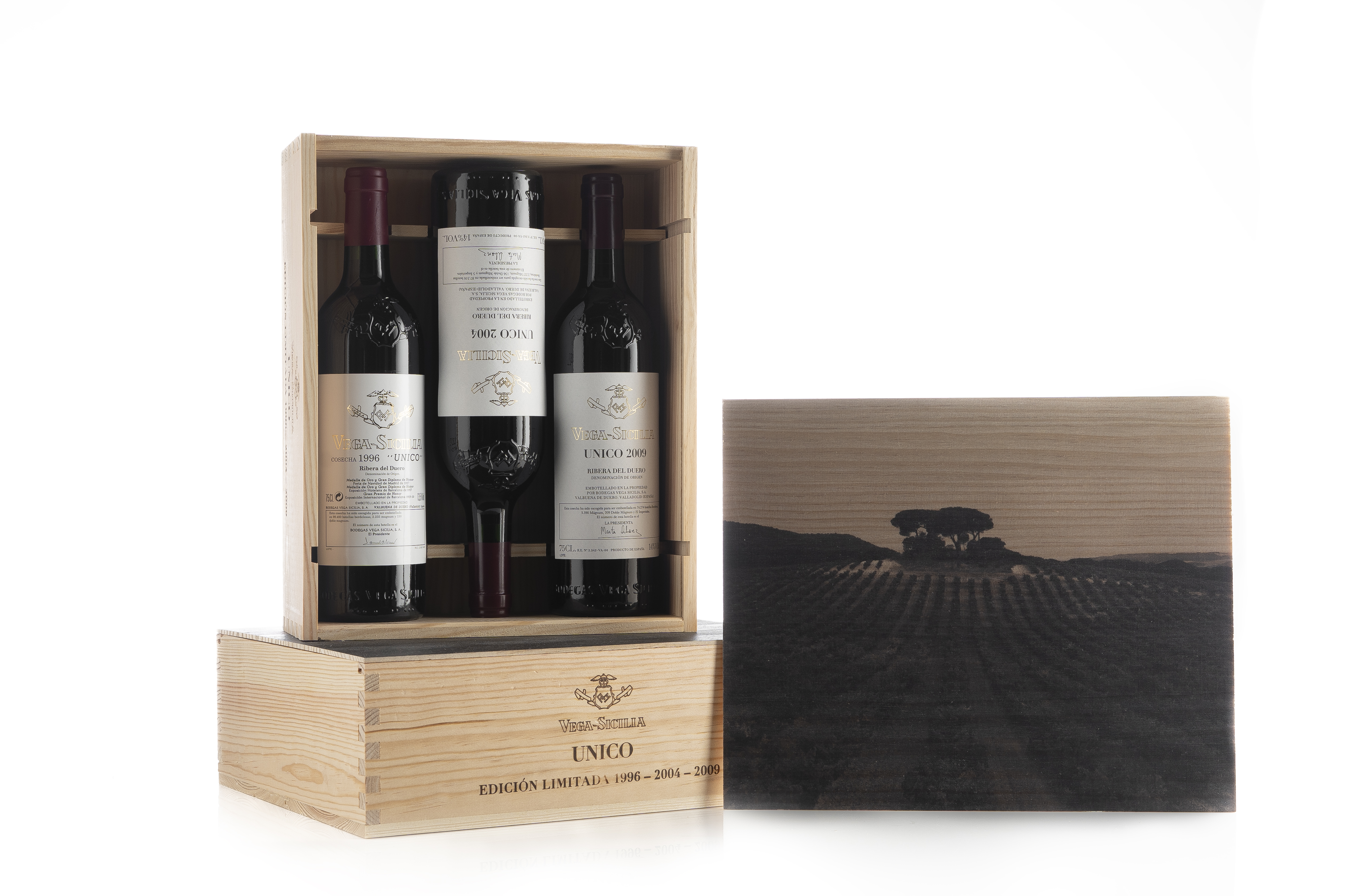 ALION Tempos Vega Sicilia Special Lim.Edition Mixed Vintage 2 each of 2017-2018-2019 Wooden Case x 6 Bottles (los) Image