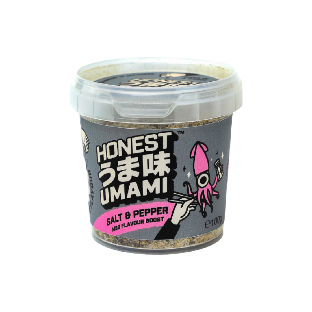 HONEST UMAMI Salt & Pepper 'MSG Flavour Boost' Tub (100g) EACH VGN Image
