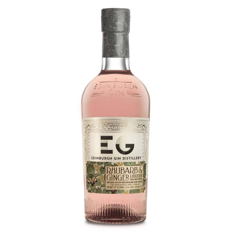 EDINBURGH Rhubarb & Ginger Gin Liqueur from Scotland Half Litre (50cl) 20%abv Image