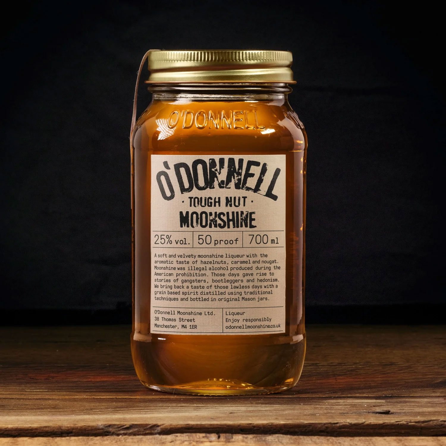 O'DONNELL 'Tough Nut' Moonshine Jar (70cl) 25%abv Image